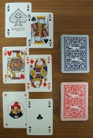 Игральные карты "Modiano Ramino Poker double", 54 листа Италия, 50-е годы XX века артикул 4096c.